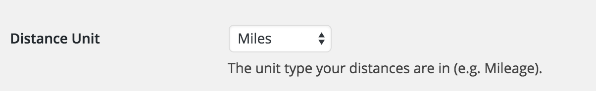 You can set the distance unit in the plugin settings